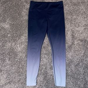 Athleta leggings, blue ombré